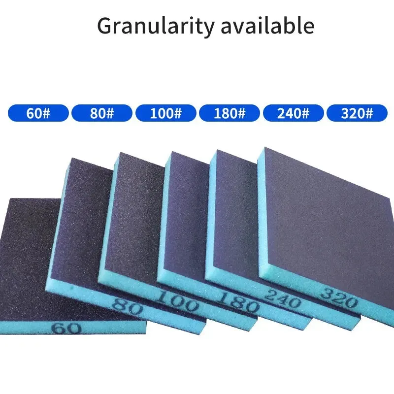 6pcs Sanding Sponge 60 320 Grit for Metal Wood Polishing 120 96 13mm