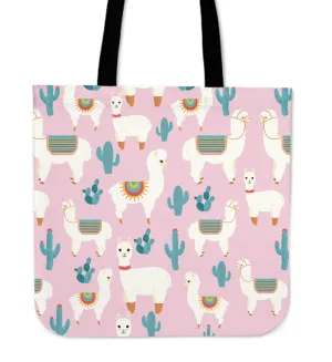 Alpaca Cutie Linen Tote Bag