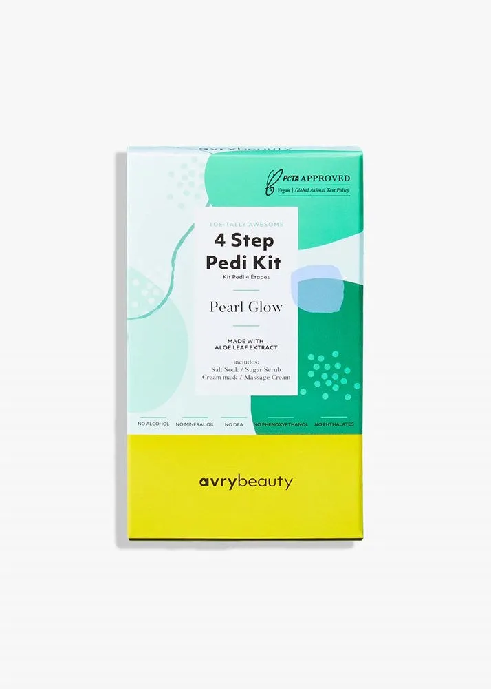 Avry Beauty 4 Step Pedi Kit - Pearl Glow