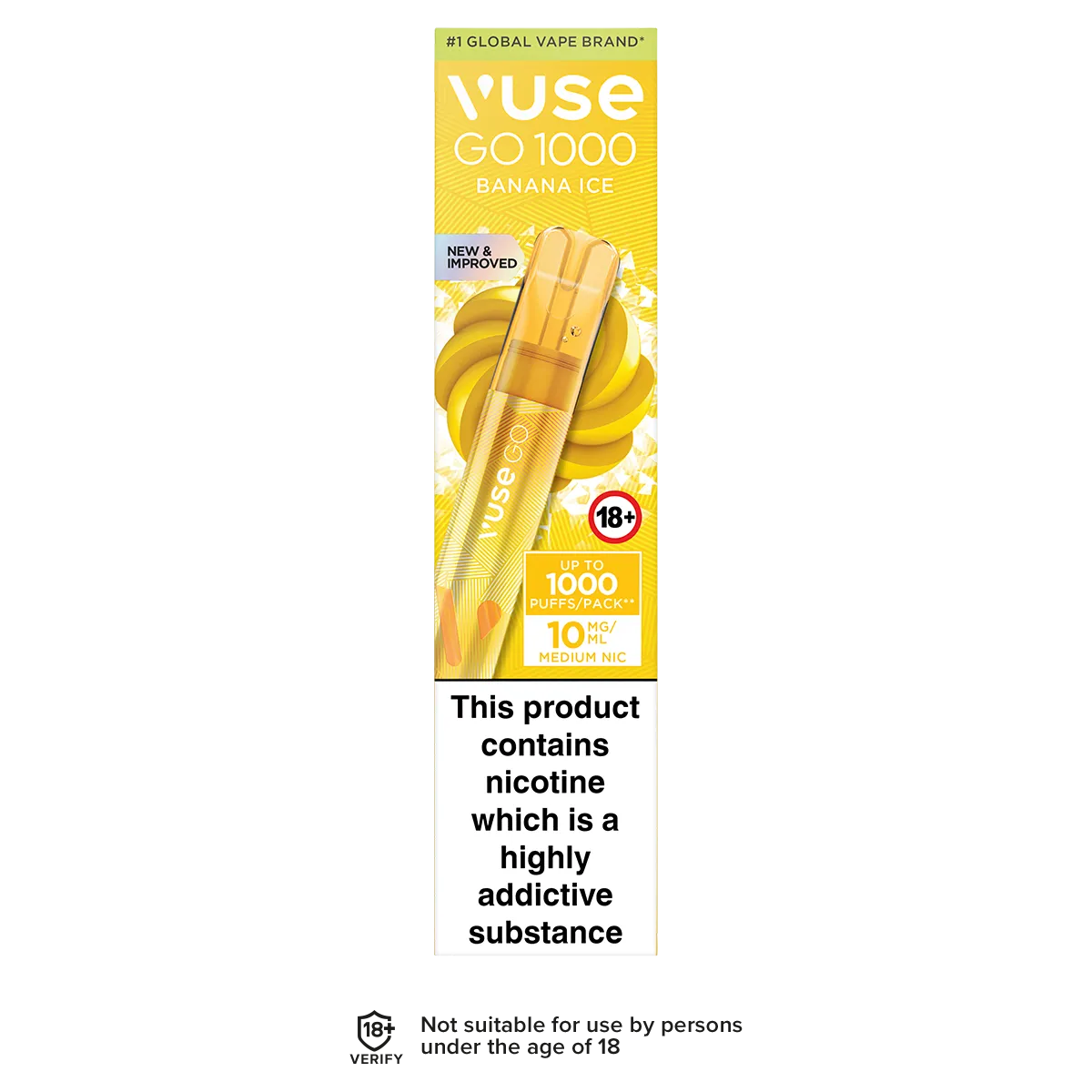 Banana Ice Vuse Go 1000 Disposable Vape
