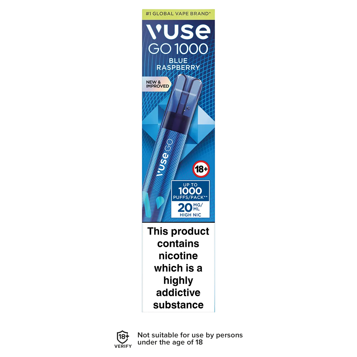 Blue Raspberry Vuse Go 1000 Disposable Vape