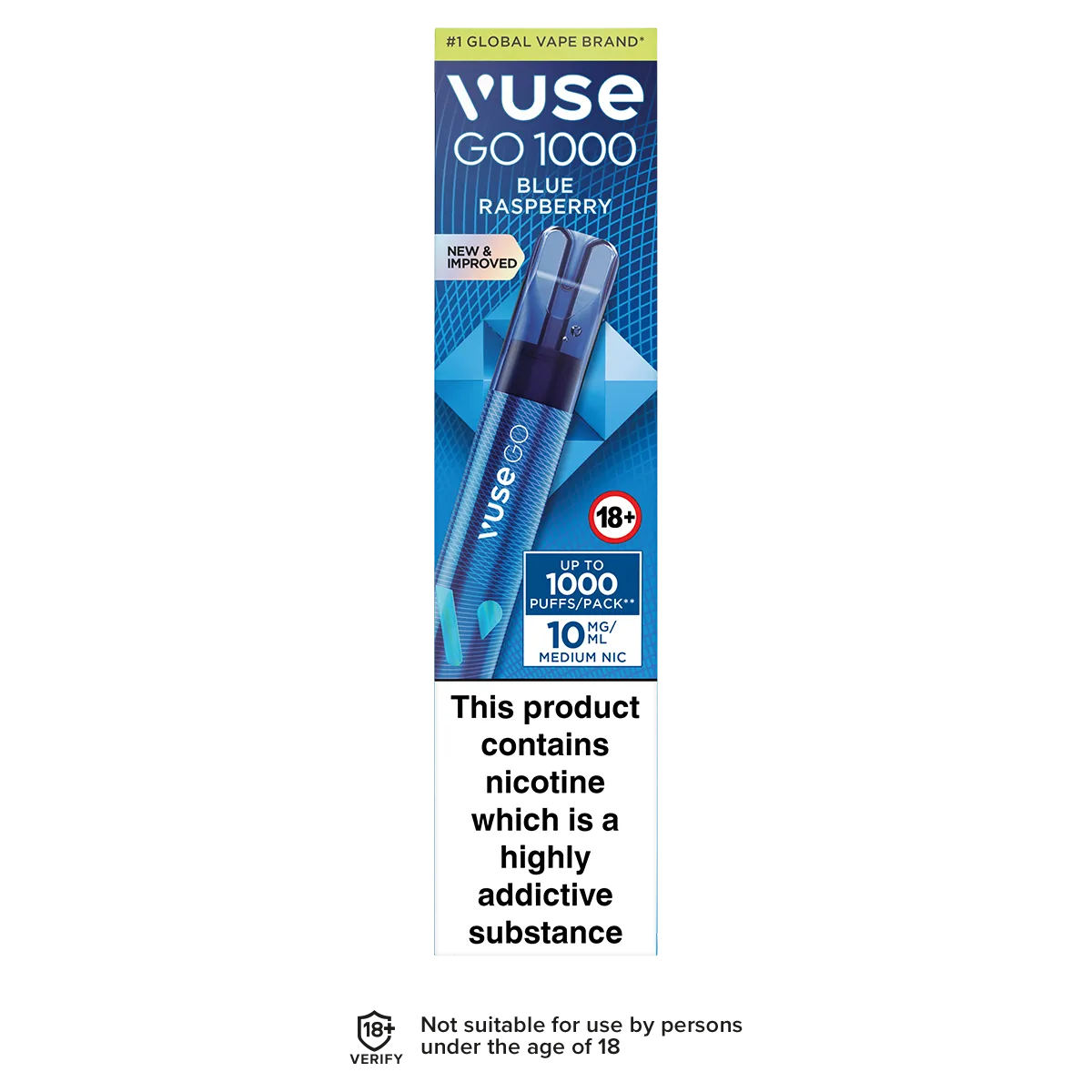 Blue Raspberry Vuse Go 1000 Disposable Vape