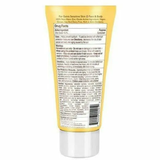 Clear Zinc Sunscreen Unscented 3 oz By Babo Botanicals