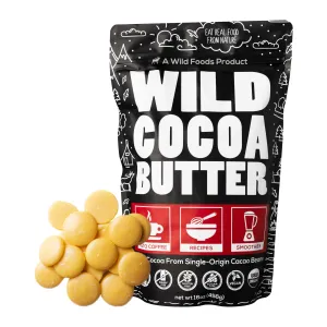 Cocoa Butter Wafers, 32 servings – Hydrating Cocoa Butter for Skin & DIY Beauty