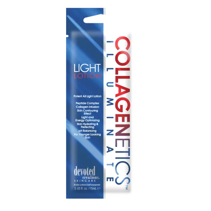 Devoted Creations Collagenetics Illuminate Light Lotion Packette .5 oz.