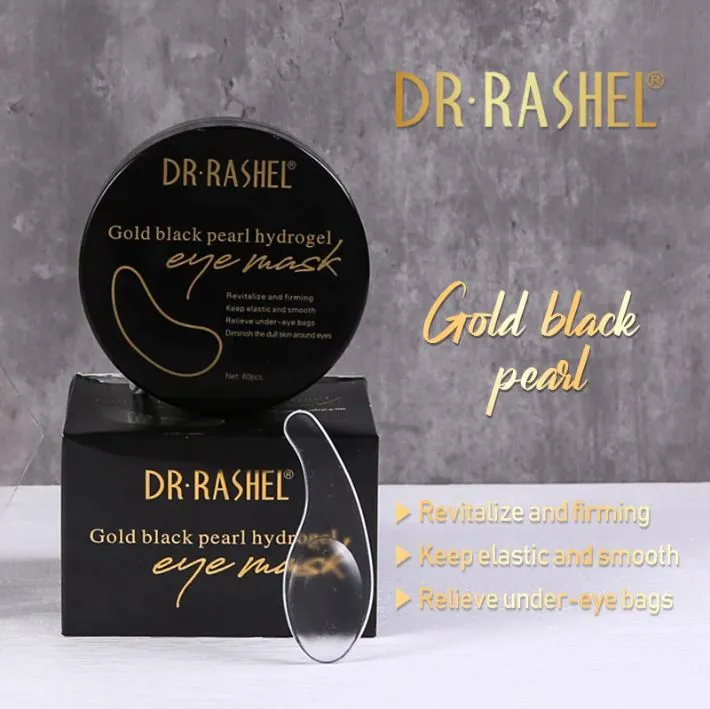DR.RASHEL Gold Black Pearl HYDROGEL EYE MASK 60PCS DRL-1474
