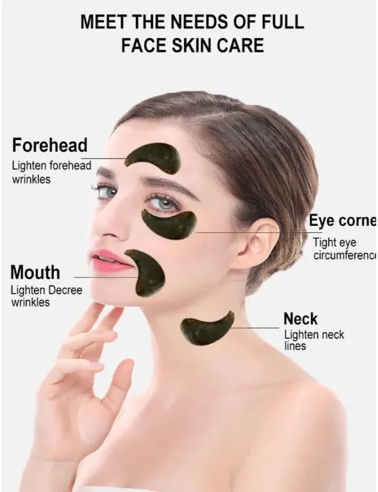 DR.RASHEL Gold Black Pearl HYDROGEL EYE MASK 60PCS DRL-1474
