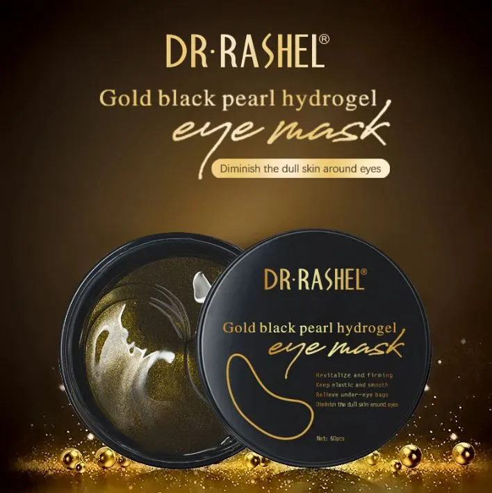 DR.RASHEL Gold Black Pearl HYDROGEL EYE MASK 60PCS DRL-1474