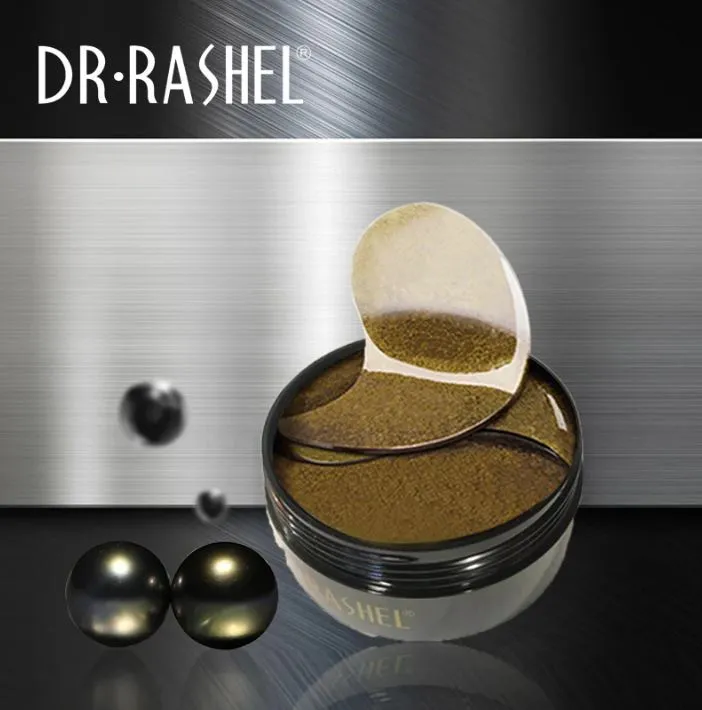 DR.RASHEL Gold Black Pearl HYDROGEL EYE MASK 60PCS DRL-1474