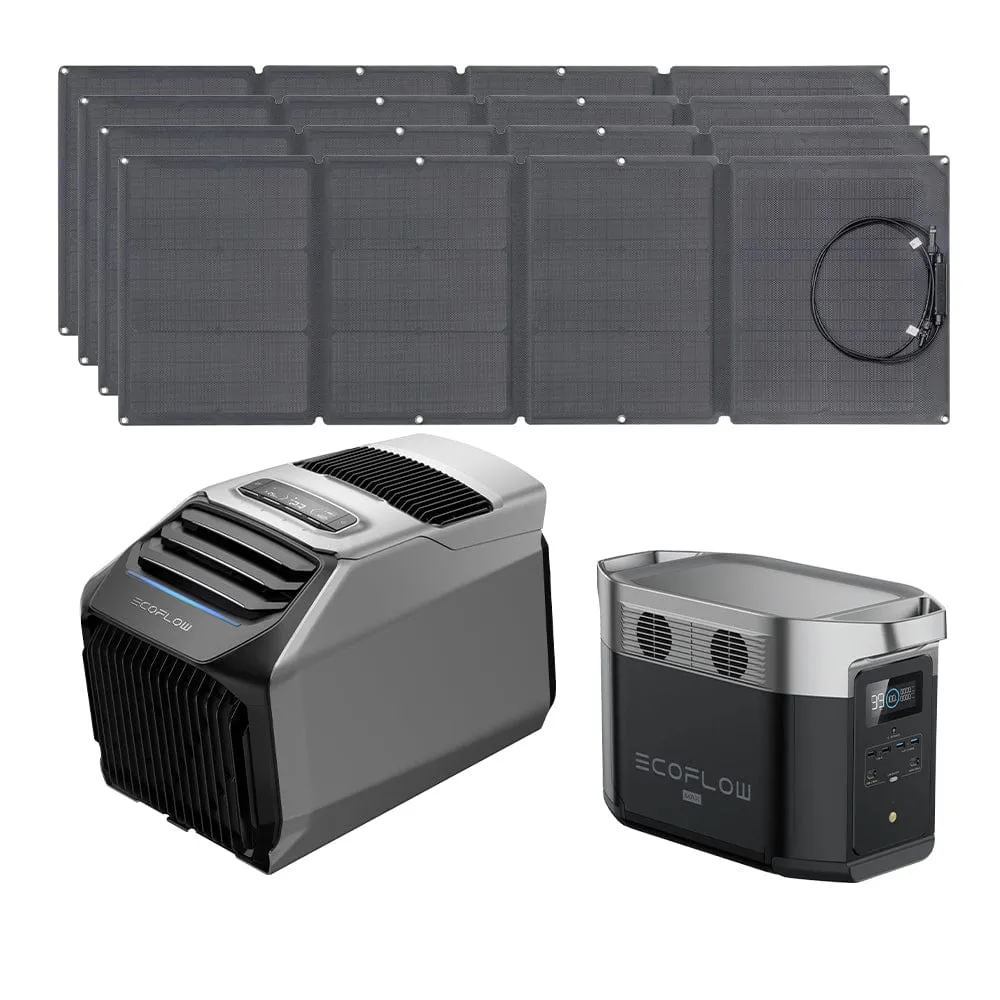 EcoFlow WAVE 2 Portable AC   DELTA Max 2000   110W Portable Solar Panel