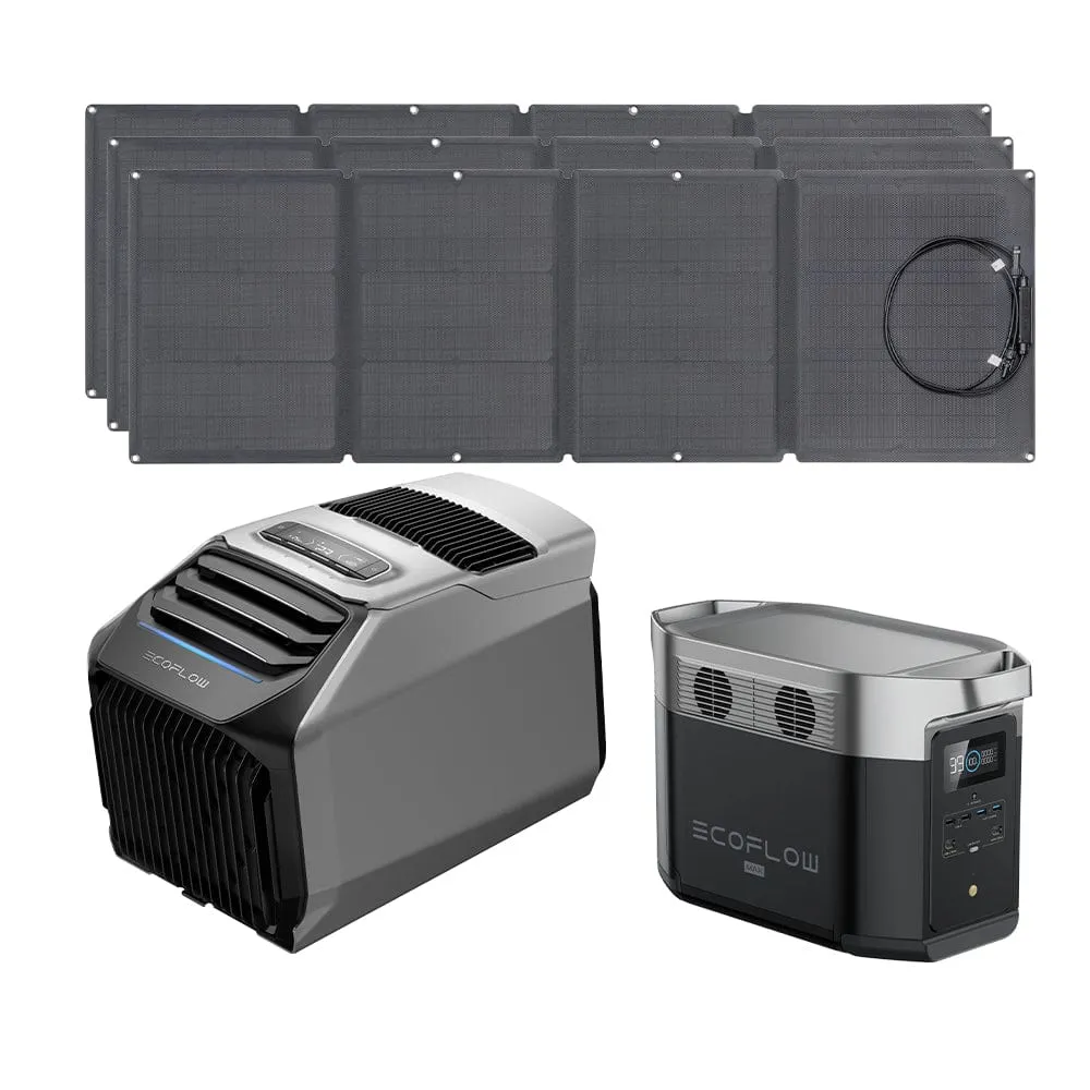 EcoFlow WAVE 2 Portable AC   DELTA Max 2000   110W Portable Solar Panel