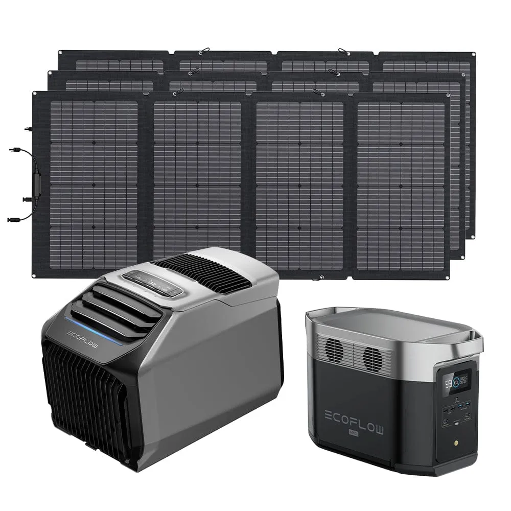EcoFlow WAVE 2 Portable AC   DELTA Max 2000   220W Portable Solar Panel
