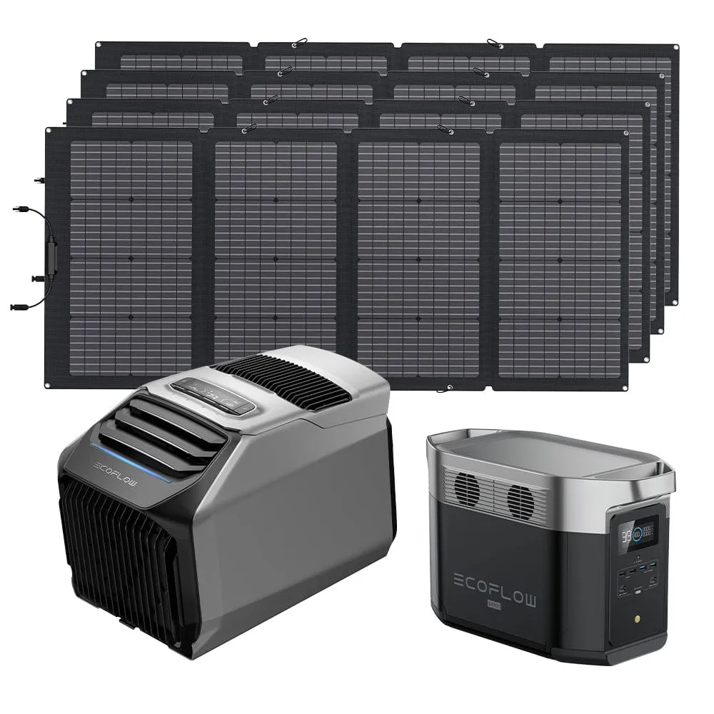 EcoFlow WAVE 2 Portable AC   DELTA Max 2000   220W Portable Solar Panel