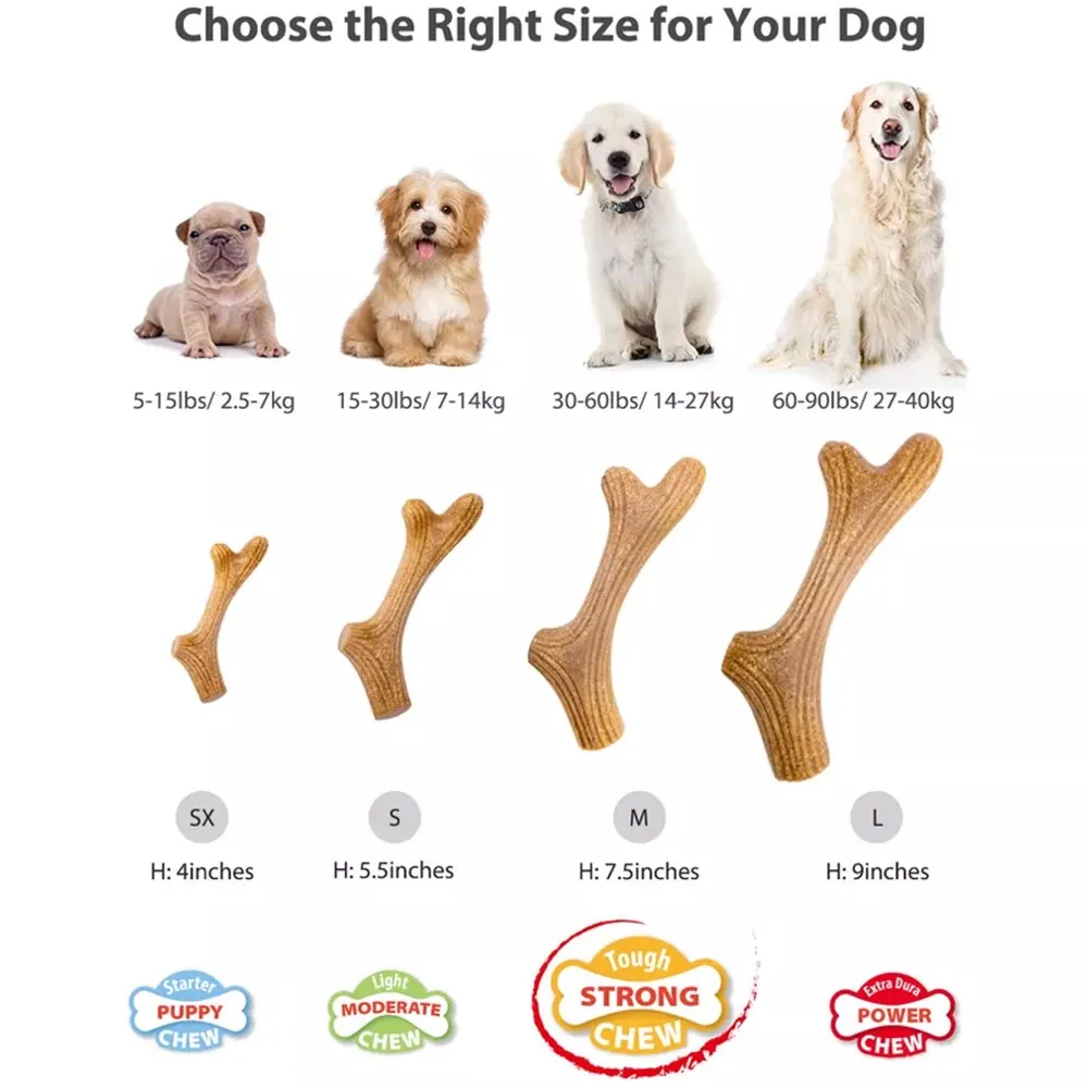 GiGwi Eco Wooden Antler Dog Toy