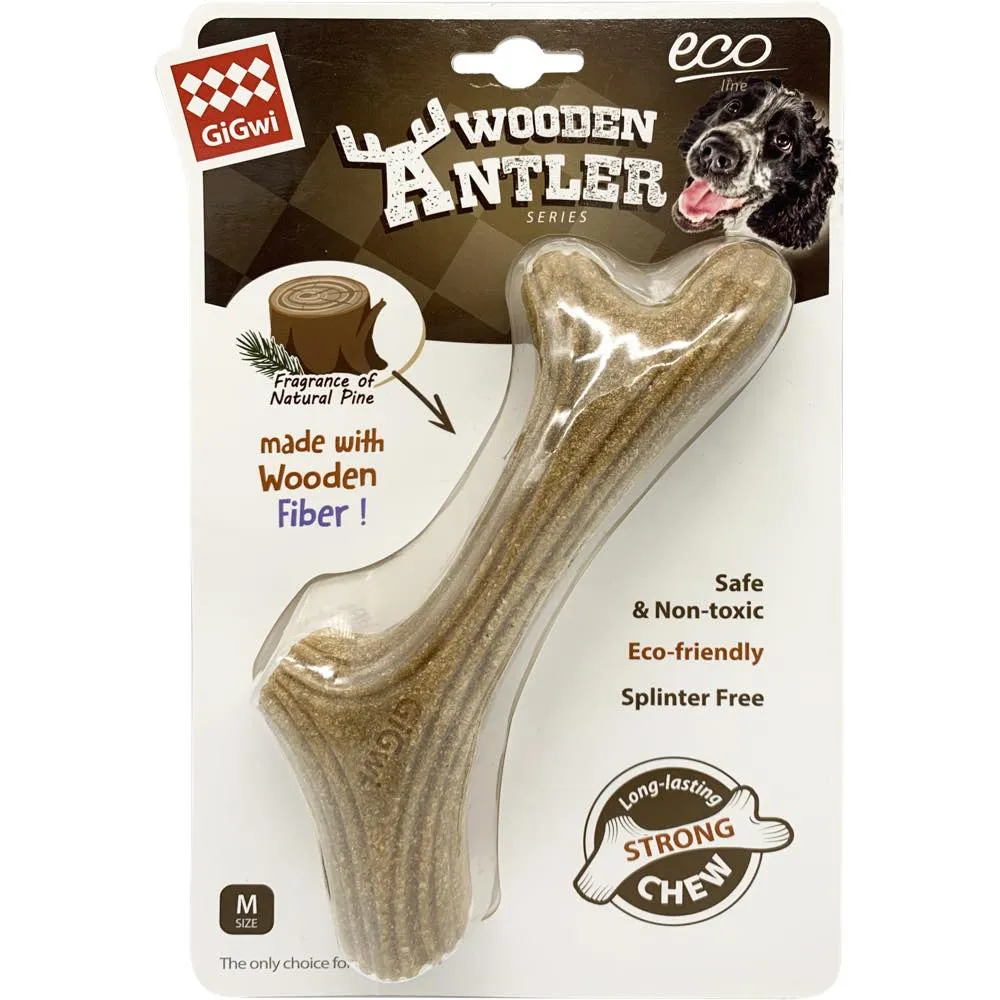 GiGwi Eco Wooden Antler Dog Toy
