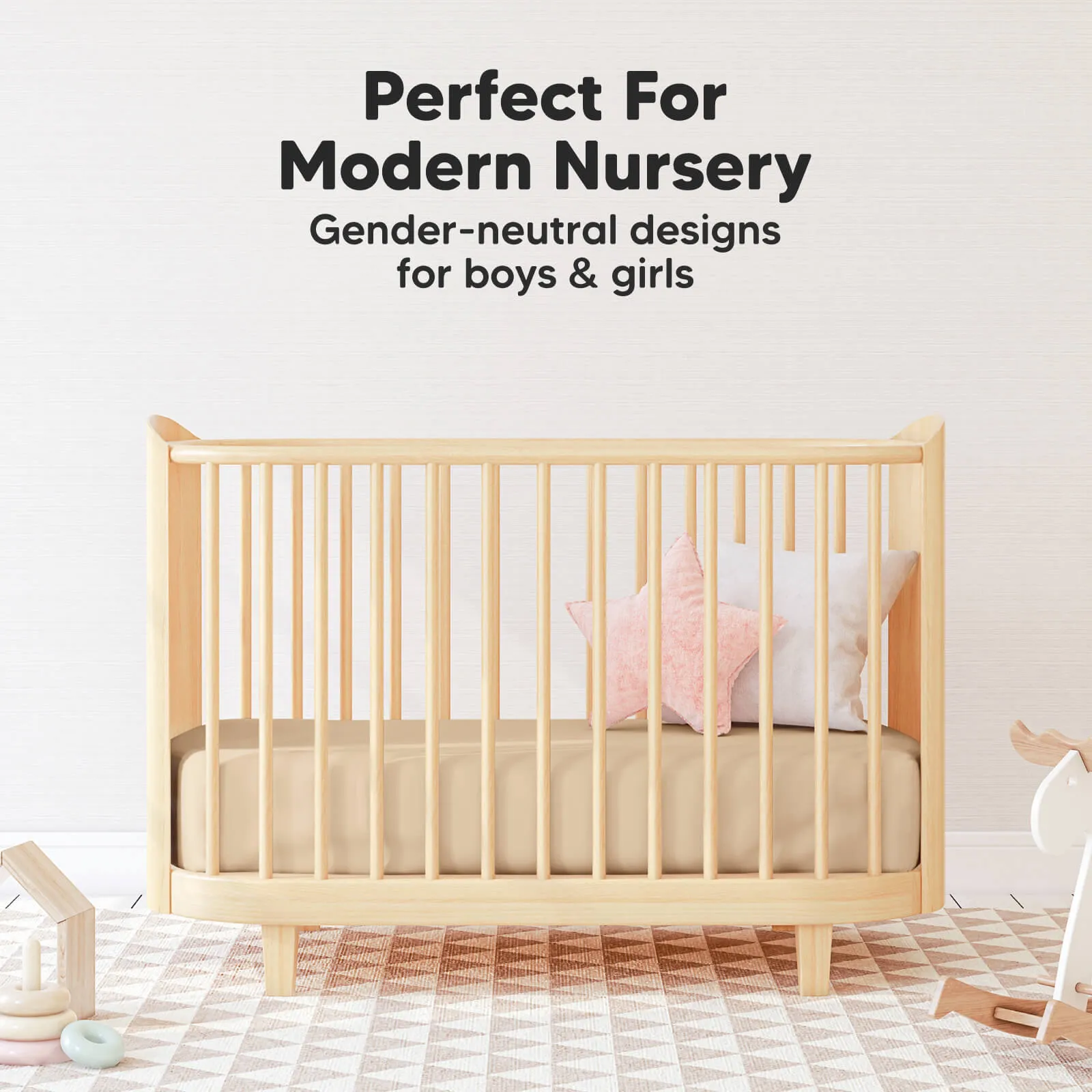 Isla Fitted Mini Crib Sheets (Rust)