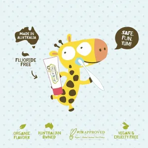 Jack N Jill Kids Organic Toothpaste: Flavor-Free, Safe to Swallow Junior