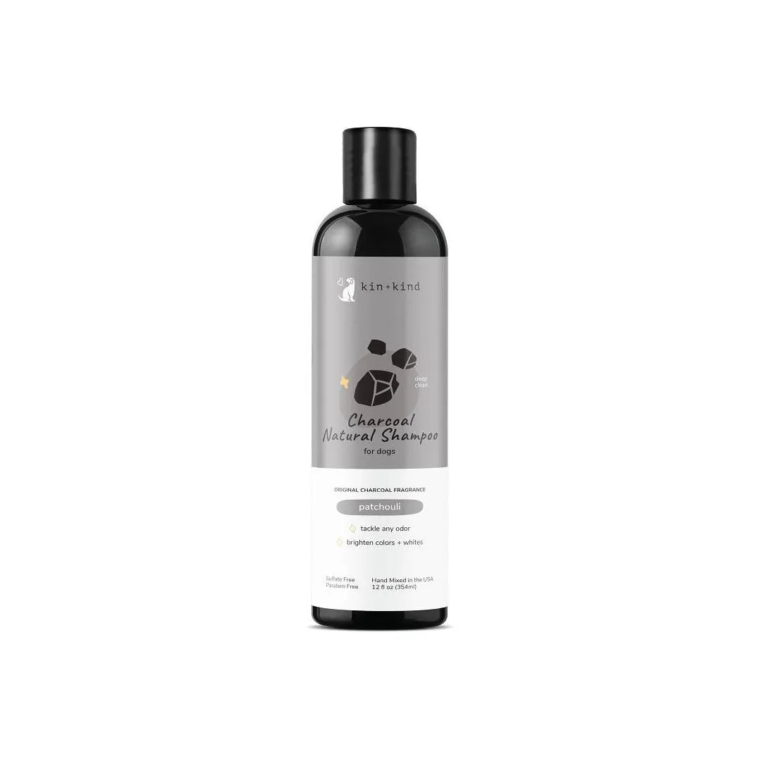 Kin   Kind Dog Natural Shampoo Deep Clean Charcoal - Patchouli 12oz