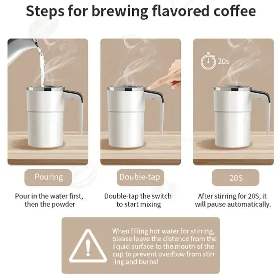 Magical Automatic Magnetic Stirring Cup - Effortless Beverage Mixing