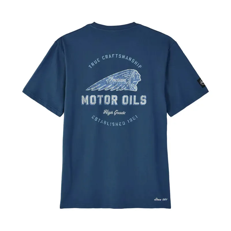 Men's Motor Oils Pocket T-Shirt, Blue