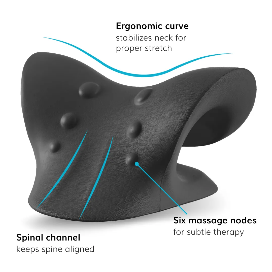 Neck Posture Corrector | Cervical Chiropractic Pillow for Stiff, Sore, and Tight Muscle Relaxer Treatment