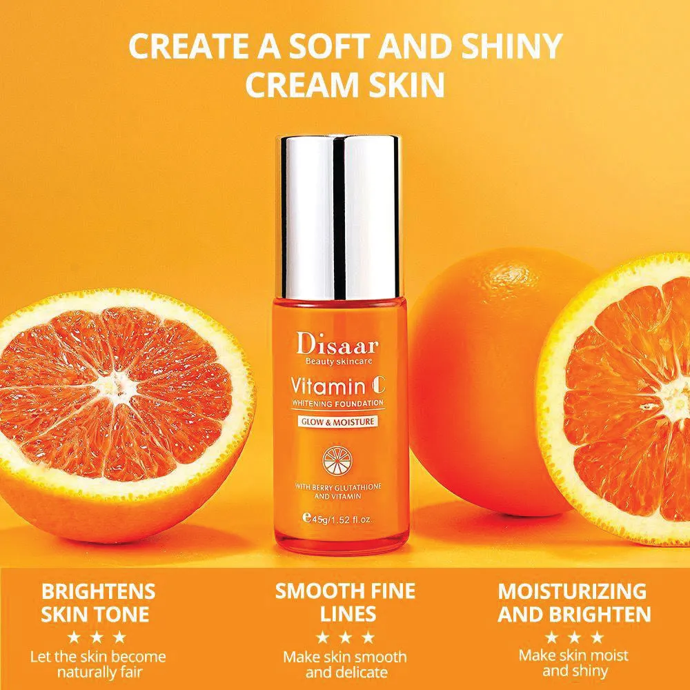 (NET)  Disaar Vitamin C Whitening Foundation Glow & Moisture With Hyaluronic Acid 45g /228830