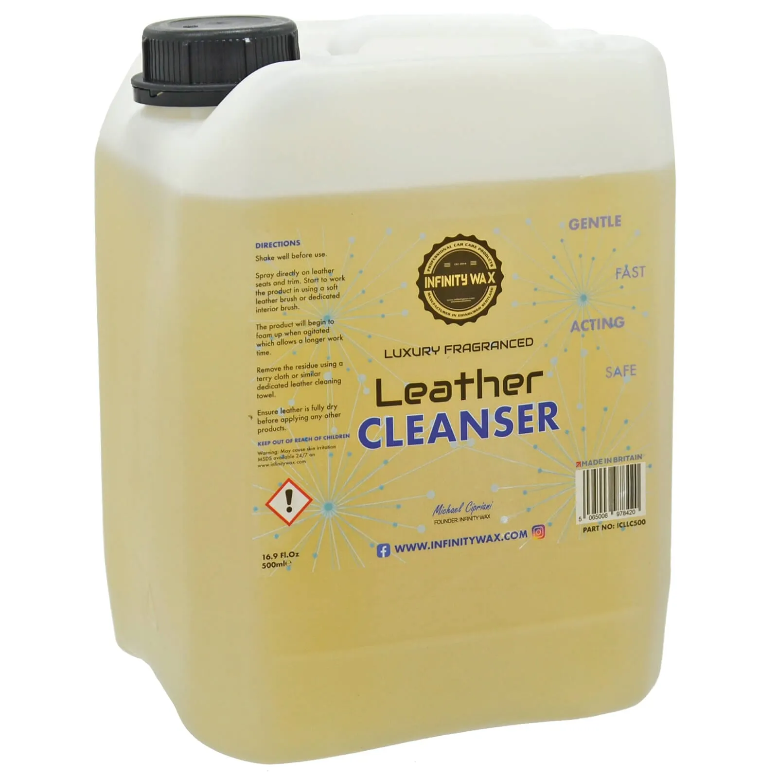 Professional Leather Cleaner Luxury Fragranced Matte Finish
