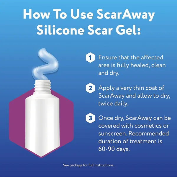 ScarAway Scar Repair Gel , 10 Gram Made with 100% Silicone