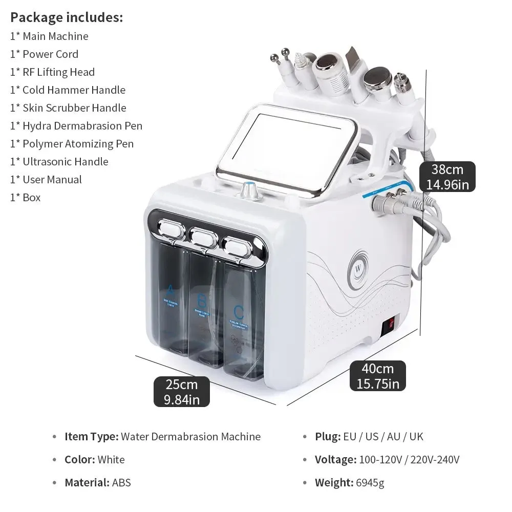 Spa Facial Hydro Dermabrasion Machine 6 in 1