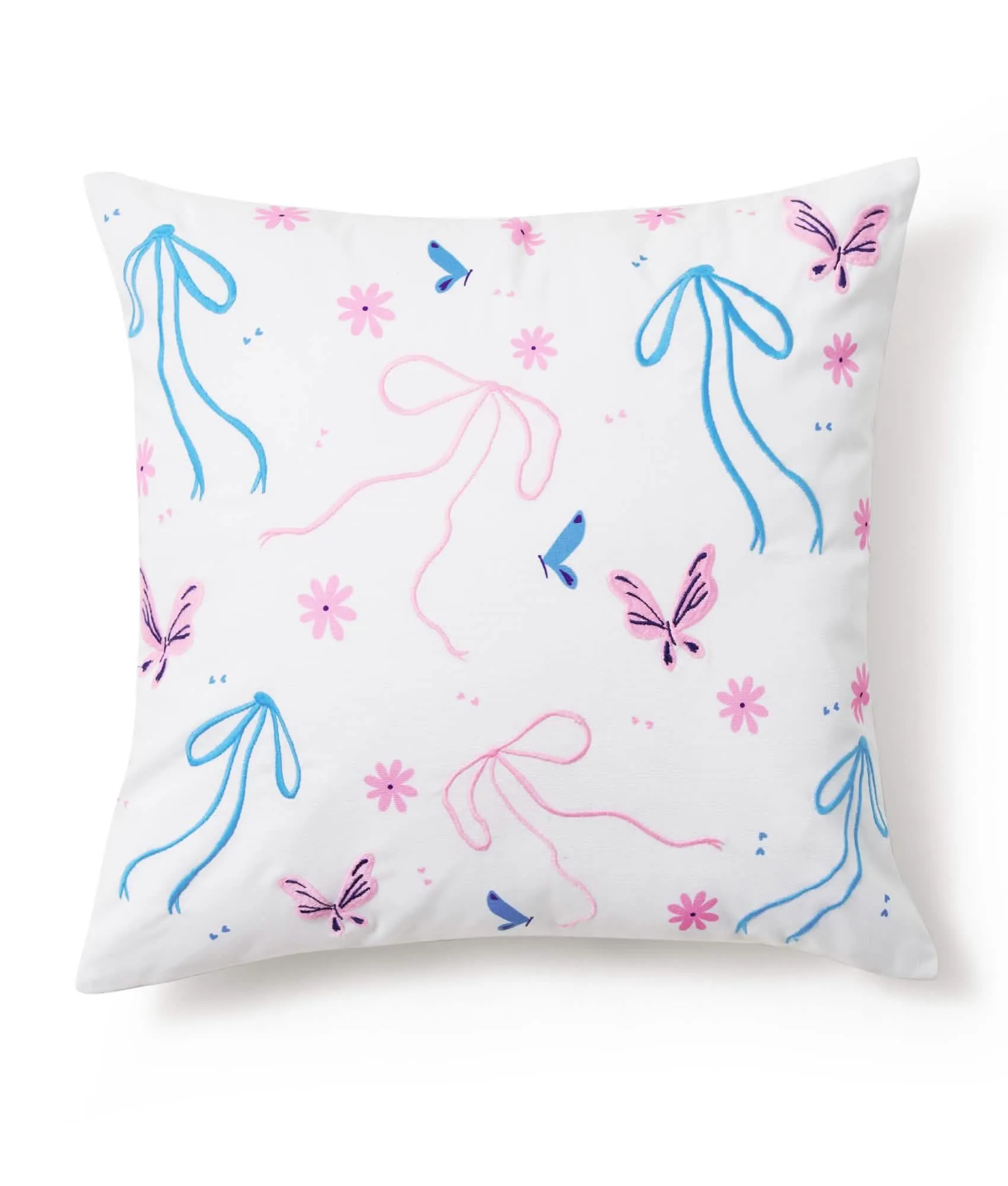 U by Bedsure 100% Cotton - Bow Tie Pattern Throw Pillow Cover