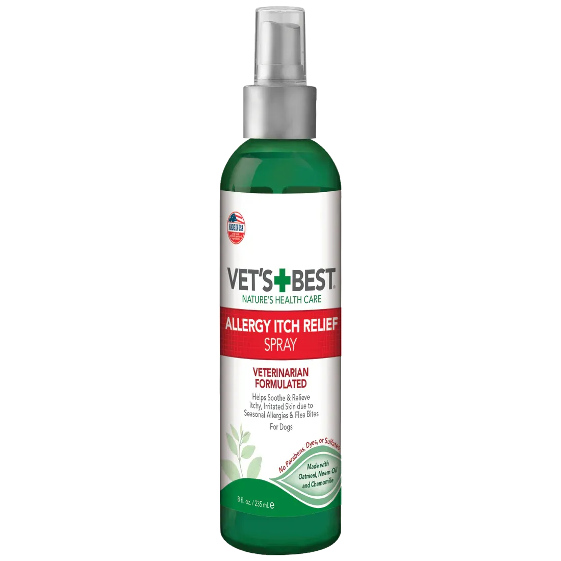 Vet's Best Allergy Itch Relief Spray for Dogs - Soothing, Natural Formula for Skin Irritation