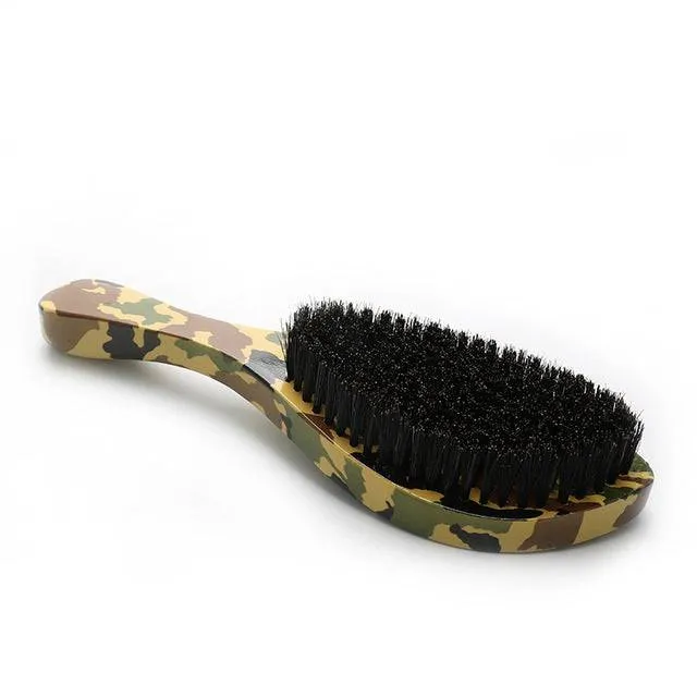Wave Hair Brush Hard Boar Bristle Wooden Brushes Head Curved Palm Combs 360 Man Hairdressing Hairstyling Tools For Afro